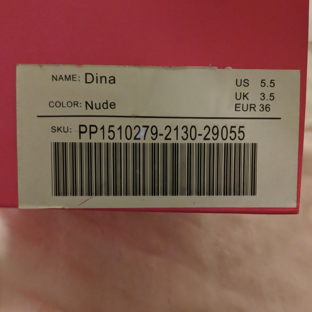 JustFab Dina Nude Pump Size 5.5 NWT - Picture 6 of 8